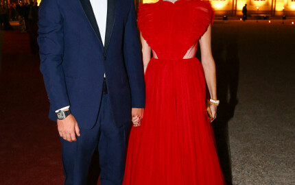 Pierre et Beatrice Casiraghi (en robe Dior). © People Picture/Splash News/ABACA 