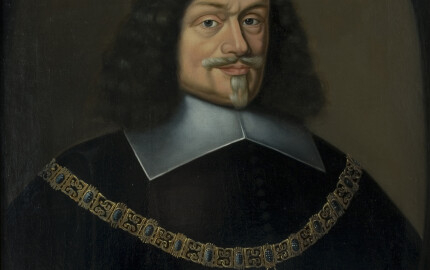 Portrait de Maximilien, comte de Trauttmansdorff (1584 - 1650), homme d'État autrichien, confident des empereurs Ferdinand II et Ferdinand III, et l'une des principales personnalités politiques de l'Europe du début du XVIIe siècle. 