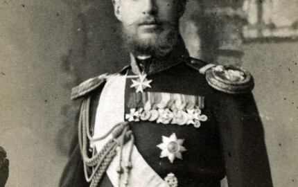 Photographie du grand-duc Nicolas Constantinovitch de Russie, vers 1880. 
