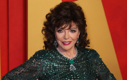 Joan Collins à la Soirée des Oscars Vanity Fair à Beverly Hills, en Californie, le 10 mars 2024. 