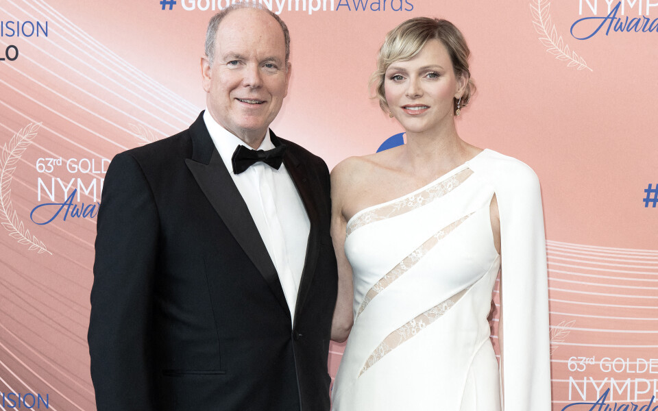 Albert et Charlène de Monaco à leur arrivée à la cérémonie de clôture du 63e Festival de Télévision de Monte-Carlo, ce 18 juin 2024. 