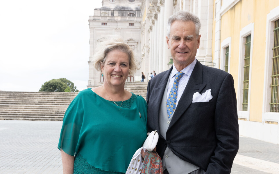 Ce vendredi 23 août 2024, la princesse Marie d'Orléans et son époux Gundakar de Liechtenstein sont devenus grands-parents pour la première fois. Ici au mariage de Heinrich de Croÿ en 2021. 