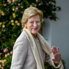 Anne-Marie de Grèce au brunch du mariage de Philippos de Grèce et Nina Flohr le 24 octobre 2021 à Athènes.