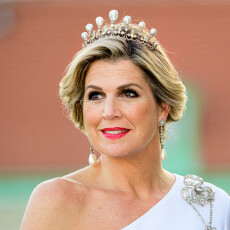Maxima des Pays-Bas au traditionnel banquet d'État au palais du Belvédère à Vienne, le 27 juin 2022, à l'occasion d'une visite d'État de trois jours en Autriche.